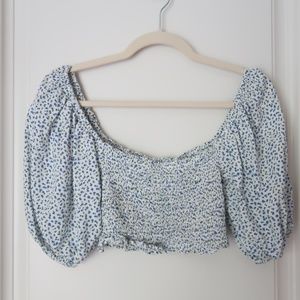 floral crop top